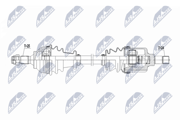 Nty NPW-CT-153 Antriebswelle Vorne Links FüR CitroËN Peugeot-image