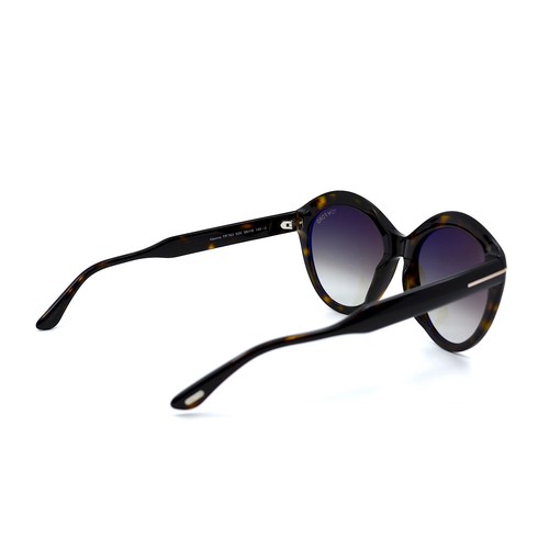 NEW TOM FORD MAXINE TF763/S 52K HAVANA BROWN GRADIENT AUTHENTIC SUNGLASSES - Picture 5 of 11
