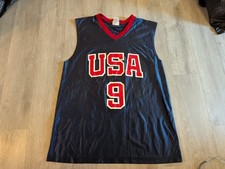 Vintage 2004 Olympics USA Basketball LeBron James Jersey #9 Mens Large