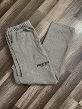 Fear of God Essentials Sweatpants Large Oatmeal Heather Logo Joggers