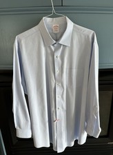 Brooks Brothers Traditional Fit Men s Dress Shirt - 18/34 - Light Blue