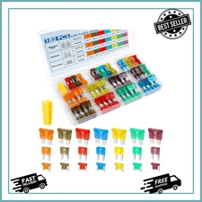 182PCS Car Fuses Assortment Kit, Professional Blade Fuses Automotive - Standard 
