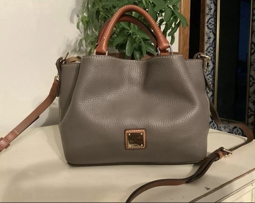 Dooney & Bourke Pebble Grain Mini Barlow In Elephant NWT’s - Picture 1 of 3