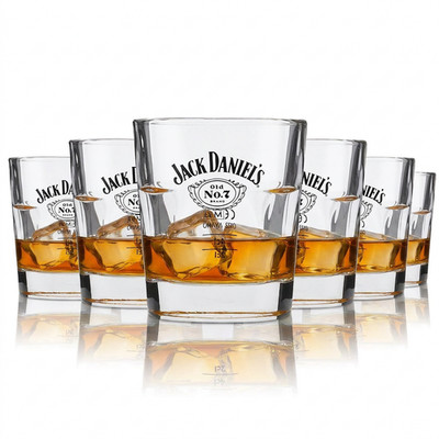 Jack Daniels Gläser 6er Set Tumbler 0,27l stapelbar Whiskyglas Old No 7 Gastro
