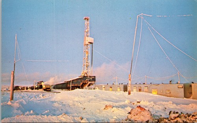 #ad #ad North Slope Oil Well Alaska AK UNP Chrome Postcard XG1 $3.95