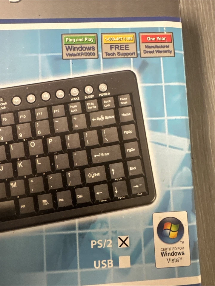 Adesso Multimedia Keyboard 87Keys Ps/ In Factory Box PS/2 - Image 3 of 4