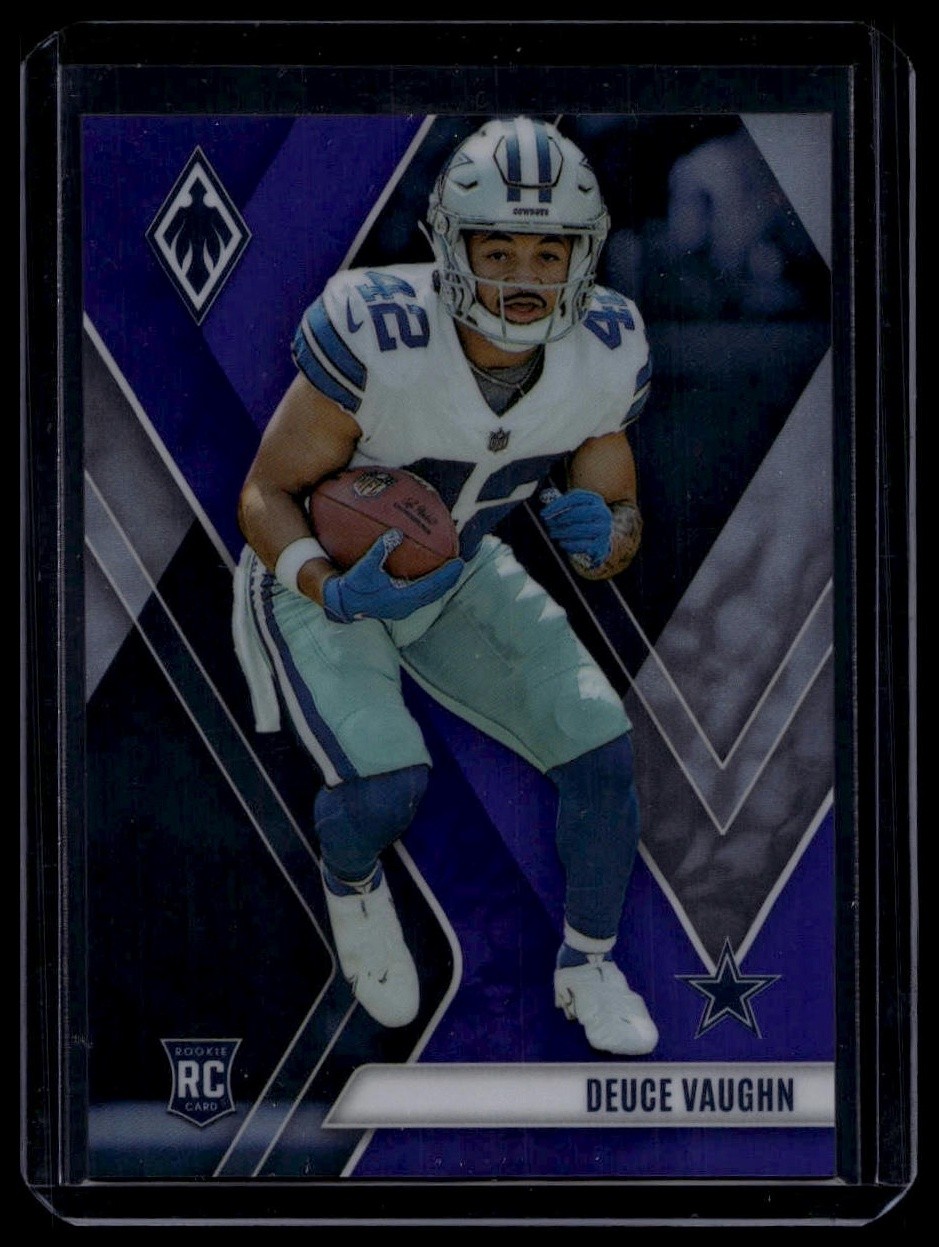 Deuce Vaughn 2023 Panini Phoenix #134 Purple Rookie /125 Dallas Cowboys