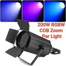 200W RGBW COB Zoom Par Light LED DMX Audience Blinder Stage Lighting Show Club