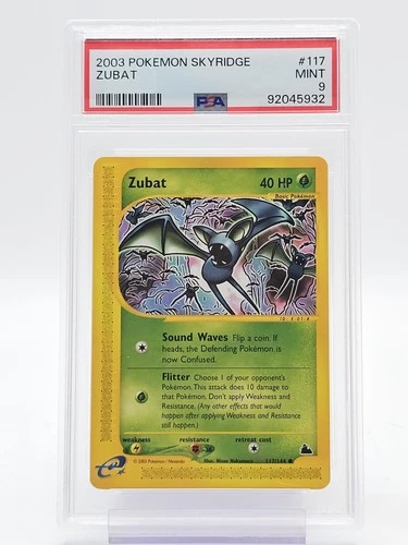 ZUBAT 2003 POKEMON SKYRIDGE #117/144 PSA 9 Q7217-1