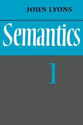 Semantics Paperback John Lyons