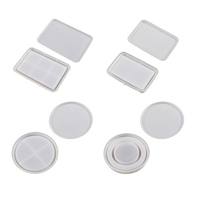 Photo Frame Epoxy Resin Mold Geometric Quicksand Pendant Crystal Silicone Molds