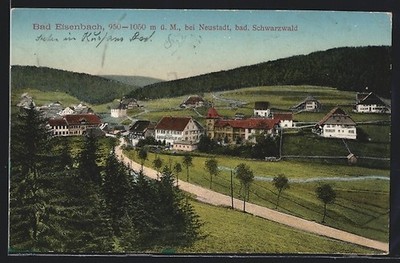 AK Bad Eisenbach near Neustadt in the Black Forest, general view from the...