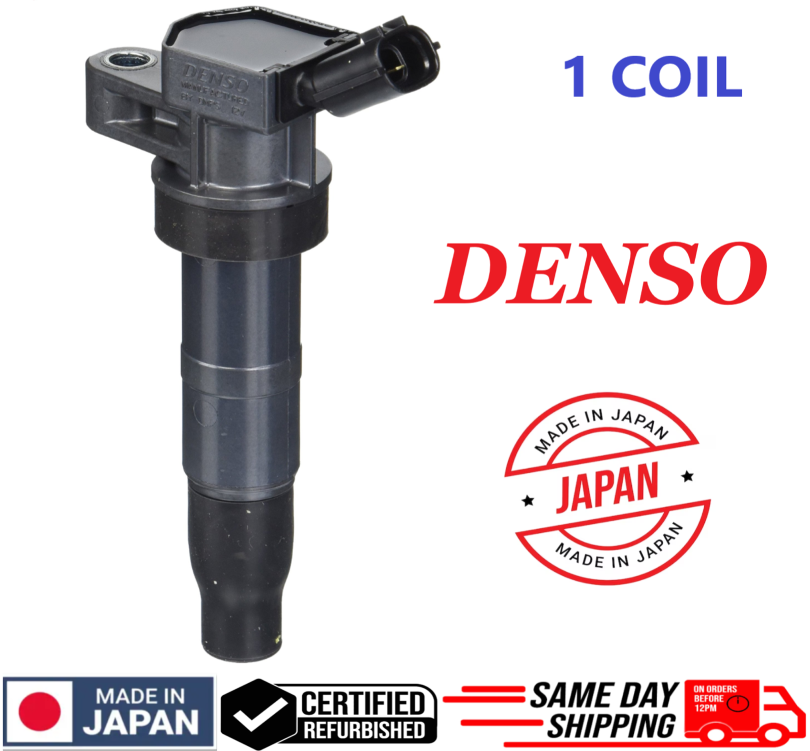 x1 OEM Ignition Coil For 2008-2017 Hyundai & Kia I4 V8, 27300-3F100 GENUINE