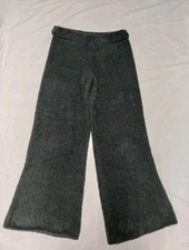 STARS ABOVE L Fuzzy Wide Leg Loungewear Pajama Pants Cozy Gray 