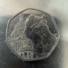UK Coin 2019 Paddington Bear 50p At St Saint Paul Cathedral