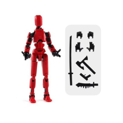 3D Multi-Jointed Movable Shapeshift Robot Kids Action Model Dummy Doll New