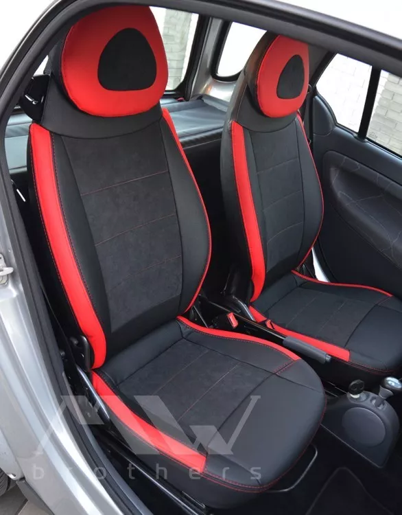 Leder Auto full wrap sitzkissen abdeckung Für Smart 451 450 Fortwo