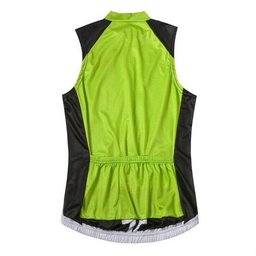 2024 Team Cycling Vest Sleeveless Bike Clothing Tops Shirt Green Blue White Red - Picture 3 of 11