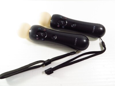 Lot (2) Playstation Move Motion Controllers CECH-ZCM1U- FOR PARTS-No Power 