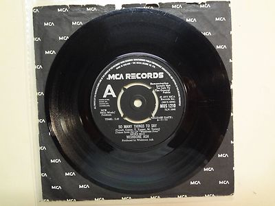 WISHBONE ASH:So Many Things To Say-Rock & Roll Widow-U.K. 7'' 73 MCA MUS1210 Demo