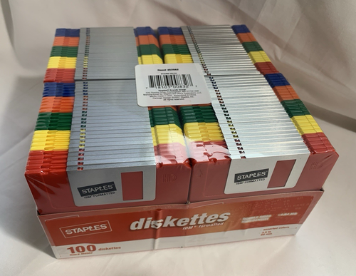 NIP- 100 Colored 3.5" Double Sided High Density Diskettes - 1.44MB - HD (IBM) - Afbeelding 2 van 10