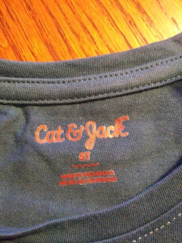 Cat & Jack Size 5T Botanical Blue Long Sleeve Kids Shirt New with Tags - Picture 7 of 10