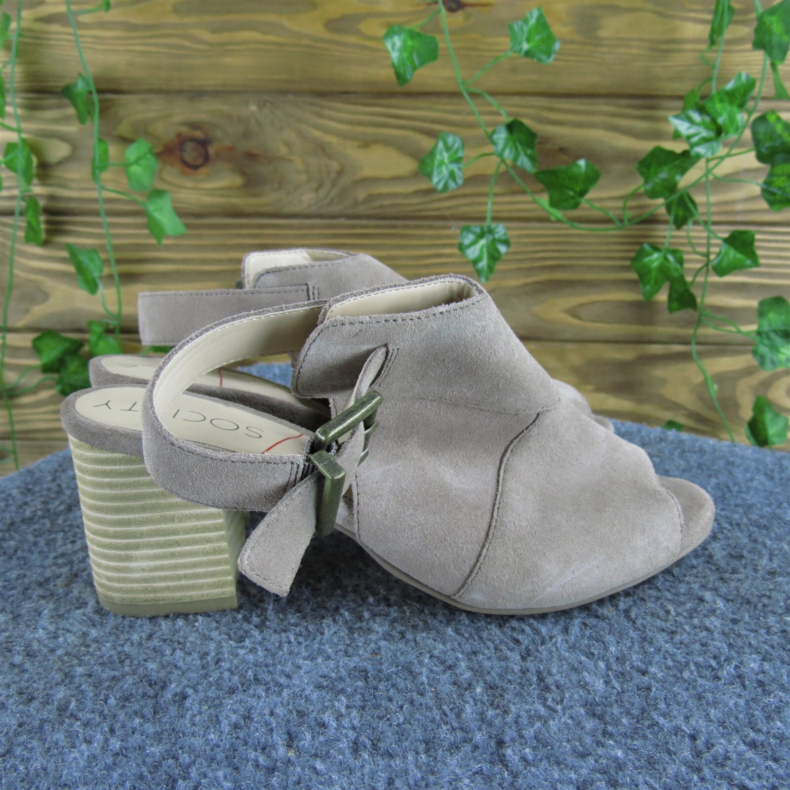 APL Sole Society Donna Zuma Gladiatore Pelle Taupe Tg 6 5 Medium Usatoatamente Deli