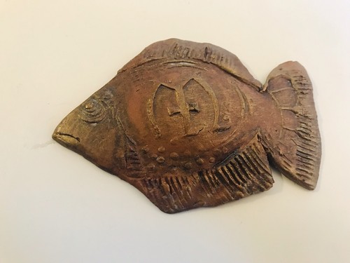 Religious Christian Jesus Christ Ceramic Magnet Fish Handmade Ukrainian - Picture 5 of 7