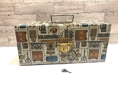 Vintage Metal Porta File Box Storage w/Key | eBay