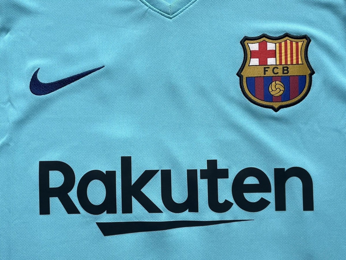 17-18 FC Barcelona MESSI 10番　away NIKE S 2017/18 Barcelona Away Jersey #10 Messi XL Nike Soccer La