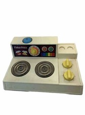 Vintage 1978 Fisher Price 919 Kitchen Set Stove Top Glow Magic Burners