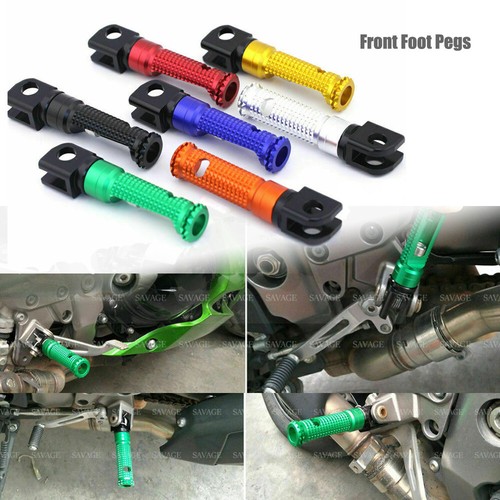 Front Foot Pegs Adapters For KAWASAKI NINJA 250R 650/R ZX6R ZX14R