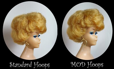 *STANDARD & MOD HOOPS* Earrings Made For Vintage Barbie & Same Size Dolls