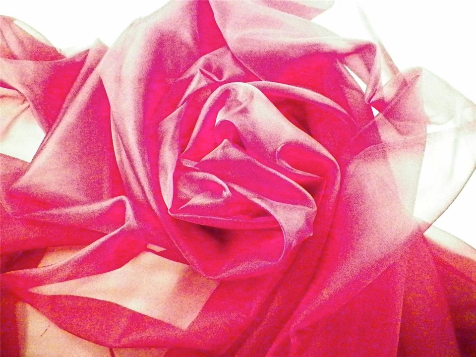 Burgundy Chiffon Sewing Fabric 6.5 Yds Maroon Bridal Evening Wear Floaty - Image 2 of 2