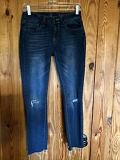 So Junior's Denim Distressed Skinny Jeans (size 3)