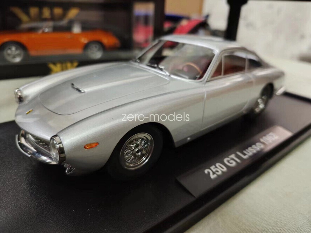 KK Scale Models Ferrari 250 GT Lusso 1962 Silve 1/18 Scale DieCast
