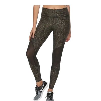 nike black metallic legging