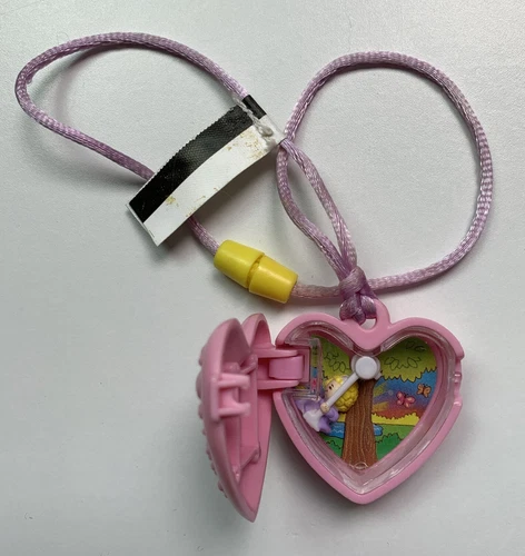 Vintage McDonald’s Pink Polly Pocket Heart Locket 1994 Bluebird Toys