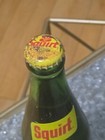 Vintage 16 oz. Green Glass Squirt Soda Pop Bottle Yellow Logo -Unopened — photo 3