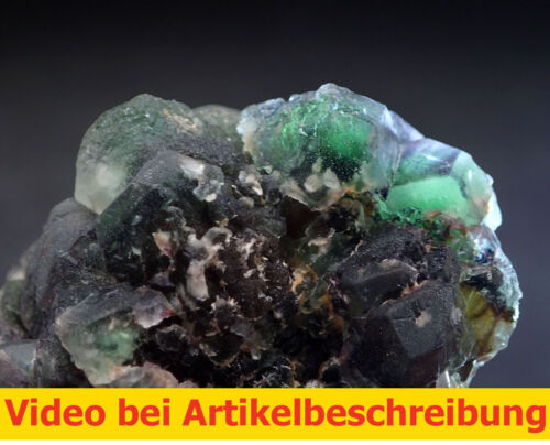 8308 Fluorite braun grün  6*6*4 cm Erongo Namibia MOVIE