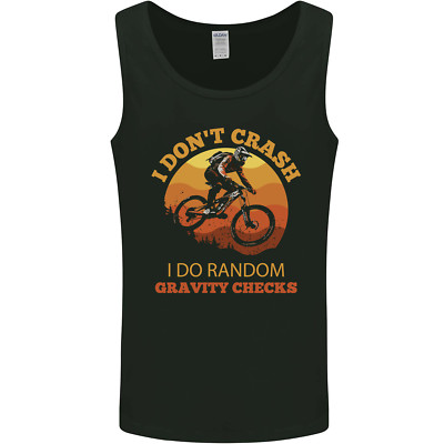 Gildan Herren MTB Downhill Tanktop Weste Schwarz 64200 Scoop Neck