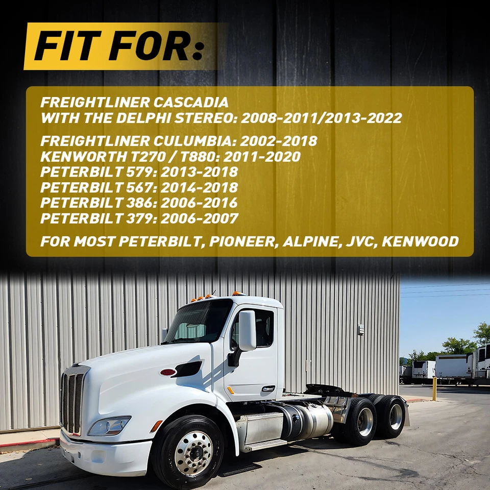 Conector adaptador arnés cableado coche radio estéreo Peterbilt 579 567 386 379 Foto 4 de 4