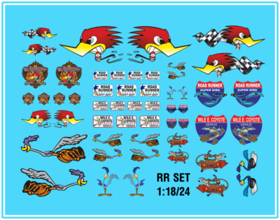 Waterslide Decal 1:32 - 1:24  Modellbau Youngtimer u. Oldtimer US Muscle Cars