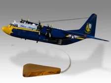 Lockheed Hercules C-130T Blue Angels Desk Wood Airplane Model Large Scale 1/100