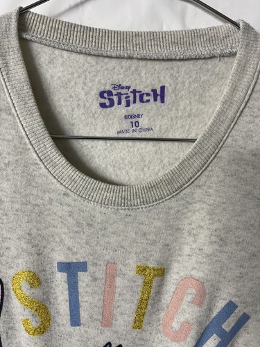 Disney Girls Stitch Sweater Size 10/12 - Picture 2 of 3