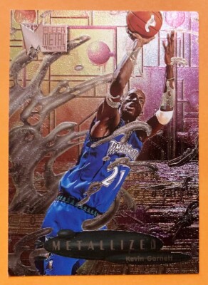 KEVIN GARNETT 1997-98 Skybox METALIZED Basketball Card #224