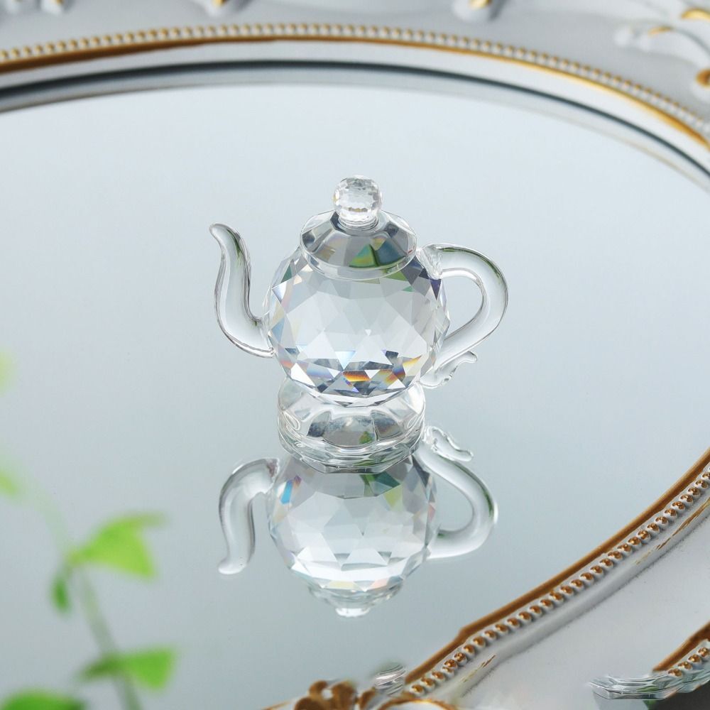 Crystal Swan Statue Home Decoration - Beautiful Glass Figurine For Dining Table & Family Collection