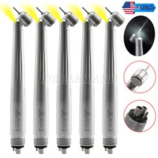 Dental LED 45 Degree Surgical High Speed Handpiece Push Button 4hole E-generator