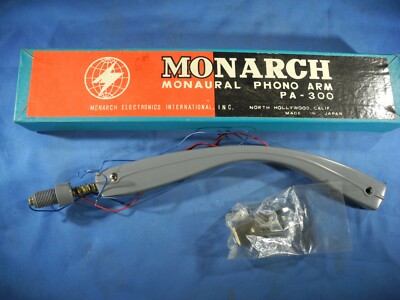 MONARCH ELECTORNICS MONAURAL TONE ARM PA-300 NOS (FREE & FAST SHIPPING!)