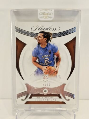 2020 Panini Flawless Collegiate COLE ANTHONY RC SILVER DIAMOND #14/15 N.C. #12 - Picture 1 of 2